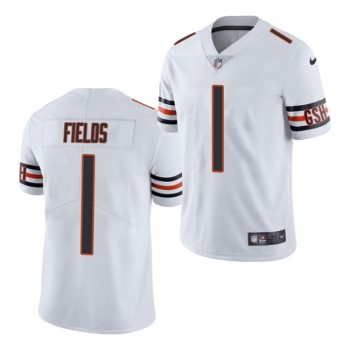 Women's Chicago Bears #1 Justin Fields 2021 NFL Draft White Vapor untouchable Limited Stitched Jersey(Run Small) Women's Chicago Bears #1 Justin Fields 2021 NFL Draft White Vapor untouchable Limited Stitched Jersey(Run Small)