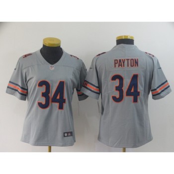 Women's Chicago Bears #34 Walter Payton 2019 Silver Inverted Legend Stitched NFL Jersey(Runs Small) Women's Chicago Bears #34 Walter Payton 2019 Silver Inverted Legend Stitched NFL Jersey(Runs Small)