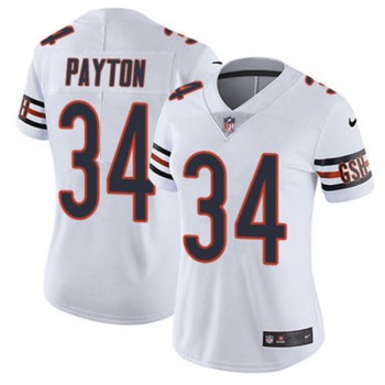 Women's Chicago Bears #34 Walter Payton White Vapor untouchable Limited Stitched Jersey(Run Small) Women's Chicago Bears #34 Walter Payton White Vapor untouchable Limited Stitched Jersey(Run Small)