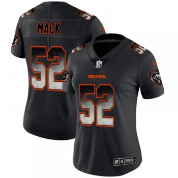 Women's Chicago Bears #52 Khalil Mack 2019 Black Smoke Fashion Limited Stitched NFL Jersey(Run Smal) Women's Chicago Bears #52 Khalil Mack 2019 Black Smoke Fashion Limited Stitched NFL Jersey(Run Smal)