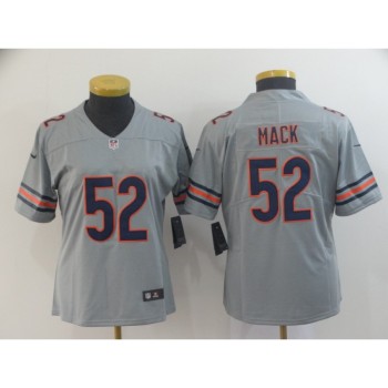 Women's Chicago Bears #52 Khalil Mack 2019 Silver Inverted Legend Stitched NFL Jersey(Runs Small) Women's Chicago Bears #52 Khalil Mack 2019 Silver Inverted Legend Stitched NFL Jersey(Runs Small)