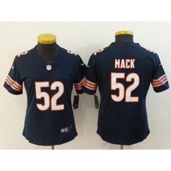 Women's Chicago Bears #52 Khalil Mack Navy Blue Vapor Untouchable Limited Stitched NFL Jersey Women's Chicago Bears #52 Khalil Mack Navy Blue Vapor Untouchable Limited Stitched NFL Jersey