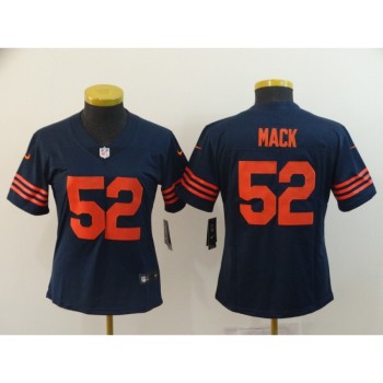 Women's Chicago Bears #52 Khalil Mack Navy Vapor Untouchable Limited Stitched NFL Jersey Women's Chicago Bears #52 Khalil Mack Navy Vapor Untouchable Limited Stitched NFL Jersey