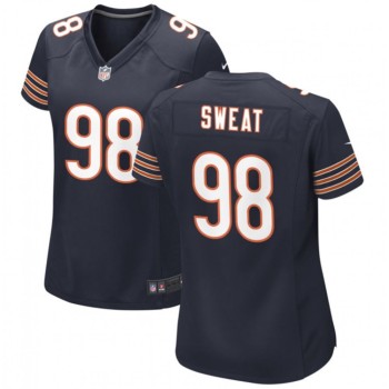 Women's Chicago Bears #98 Montez Sweat Navy Stitched Jersey(Run Small) Women's Chicago Bears #98 Montez Sweat Navy Stitched Jersey(Run Small)