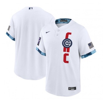 Women's Chicago Cubs Blank 2021 White All-Star Cool Base Stitched Jersey Women's Chicago Cubs Blank 2021 White All-Star Cool Base Stitched Jersey