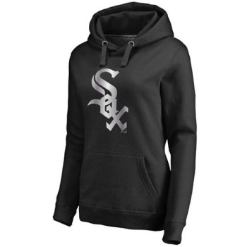 Women's Chicago White Sox Platinum Collection Pullover Hoodie Black Women's Chicago White Sox Platinum Collection Pullover Hoodie Black