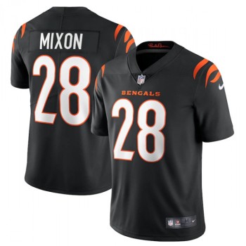 Women's Cincinnati Bengals #28 Joe Mixon 2021 Black Vapor Limited Stitched Jersey(Run Small) Women's Cincinnati Bengals #28 Joe Mixon 2021 Black Vapor Limited Stitched Jersey(Run Small)