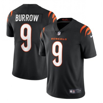Women's Cincinnati Bengals #9 Joe Burrow 2021 Black Vapor Limited Stitched Jersey(Run Small) Women's Cincinnati Bengals #9 Joe Burrow 2021 Black Vapor Limited Stitched Jersey(Run Small)