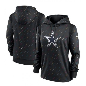 Women's Dallas Cowboys 2021 Charcoal Crucial Catch Therma Pullover Hoodie(Run Small) Women's Dallas Cowboys 2021 Charcoal Crucial Catch Therma Pullover Hoodie(Run Small)
