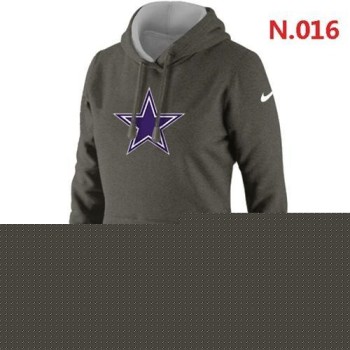 Women's Dallas Cowboys Logo Pullover Hoodie Dark Grey Women's Dallas Cowboys Logo Pullover Hoodie Dark Grey