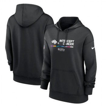 Women's Denver Broncos 2022 Black NFL Crucial Catch Therma Performance Pullover Hoodie(Run Small) Women's Denver Broncos 2022 Black NFL Crucial Catch Therma Performance Pullover Hoodie(Run Small)