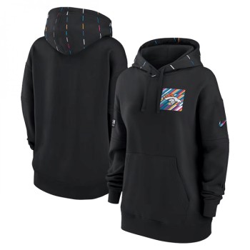 Women's Denver Broncos Black 2023 Crucial Catch Club Pullover Hoodie(Run Small) Women's Denver Broncos Black 2023 Crucial Catch Club Pullover Hoodie(Run Small)