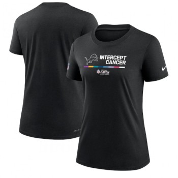 Women's Detroit Lions 2022 Black Crucial Catch Performance T-Shirt(Run Small) Women's Detroit Lions 2022 Black Crucial Catch Performance T-Shirt(Run Small)