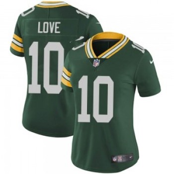 Women's Green Bay Packers #10 Jordan Love Green Vapor Untouchable Limited Stitched Jersey(Run Small) Women's Green Bay Packers #10 Jordan Love Green Vapor Untouchable Limited Stitched Jersey(Run Small)