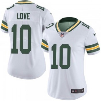 Women's Green Bay Packers #10 Jordan Love White Vapor Untouchable Limited Stitched Jersey(Run Small) Women's Green Bay Packers #10 Jordan Love White Vapor Untouchable Limited Stitched Jersey(Run Small)