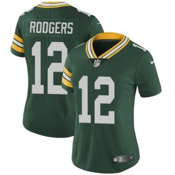 Women's Green Bay Packers #12 Aaron Rodgers Green Vapor Untouchable Limited Stitched Jersey(Run Small) Women's Green Bay Packers #12 Aaron Rodgers Green Vapor Untouchable Limited Stitched Jersey(Run Small)