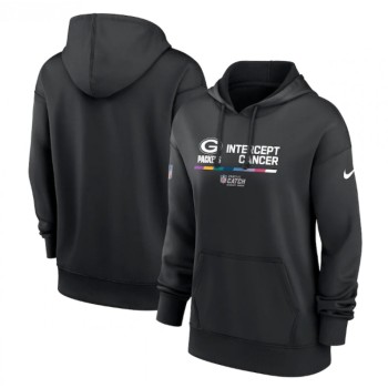 Women's Green Bay Packers 2022 Black NFL Crucial Catch Therma Performance Pullover Hoodie(Run Small) Women's Green Bay Packers 2022 Black NFL Crucial Catch Therma Performance Pullover Hoodie(Run Small)