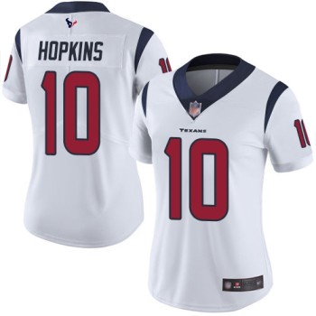 Women's Houston Texans #10 DeAndre Hopkins White Vapor Untouchable Limited Stitched NFL Jersey (Run Small) Women's Houston Texans #10 DeAndre Hopkins White Vapor Untouchable Limited Stitched NFL Jersey (Run Small)