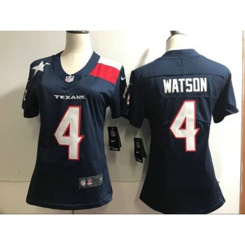 Women's Houston Texans #4 Deshaun Watson Navy Special Edition Stitched NFL Jersey(Run Small) Women's Houston Texans #4 Deshaun Watson Navy Special Edition Stitched NFL Jersey(Run Small)