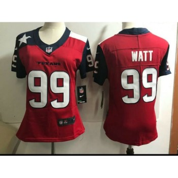 Women's Houston Texans #99 J.J. Watt Red Special Edition Stitched NFL Jersey(Run Small) Women's Houston Texans #99 J.J. Watt Red Special Edition Stitched NFL Jersey(Run Small)