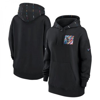 Women's Houston Texans Black 2023 Crucial Catch Club Pullover Hoodie(Run Small) Women's Houston Texans Black 2023 Crucial Catch Club Pullover Hoodie(Run Small)