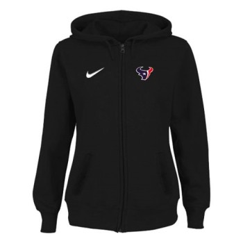 Women's Houston Texans Stadium Rally Full Zip Hoodie Black Women's Houston Texans Stadium Rally Full Zip Hoodie Black