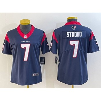 Women's Houston Texans #7 C.J. Stroud Navy Vapor Untouchable Limited Stitched Jersey (Run Small) Women's Houston Texans #7 C.J. Stroud Navy Vapor Untouchable Limited Stitched Jersey (Run Small)