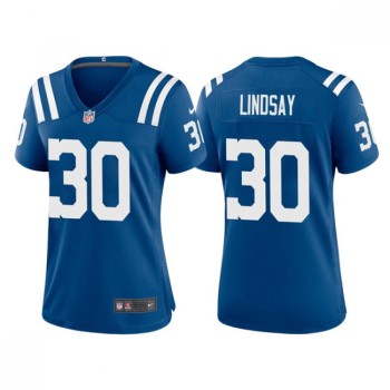 Women's Indianapolis Colts #30 Phillip Lindsay Blue Stitched Jersey(Run Small) Women's Indianapolis Colts #30 Phillip Lindsay Blue Stitched Jersey(Run Small)