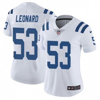 Women's Indianapolis Colts #53 Darius Leonard White Vapor Untouchable Limited Stitched NFL Jersey(Run Small) Women's Indianapolis Colts #53 Darius Leonard White Vapor Untouchable Limited Stitched NFL Jersey(Run Small)