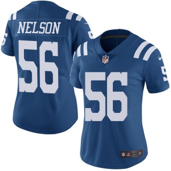Women's Indianapolis Colts #56 Quenton Nelson Blue Vapor Untouchable Limited Stitched NFL Jersey(Run Small) Women's Indianapolis Colts #56 Quenton Nelson Blue Vapor Untouchable Limited Stitched NFL Jersey(Run Small)