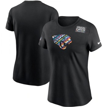 Women's Jacksonville Jaguars 2020 Black Sideline Crucial Catch Performance T-Shirt(Run Small) Women's Jacksonville Jaguars 2020 Black Sideline Crucial Catch Performance T-Shirt(Run Small)