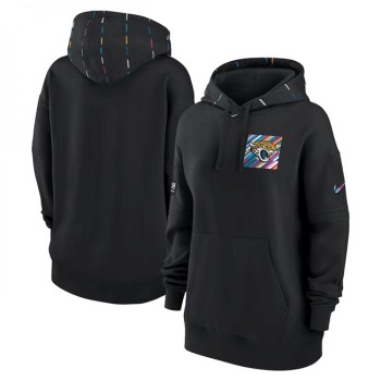 Women's Jacksonville Jaguars Black 2023 Crucial Catch Club Pullover Hoodie(Run Small) Women's Jacksonville Jaguars Black 2023 Crucial Catch Club Pullover Hoodie(Run Small)