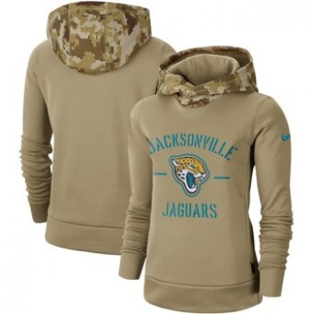 Women's Jacksonville Jaguars Khaki 2019 Salute to Service Therma Pullover Hoodie(Run Small) Women's Jacksonville Jaguars Khaki 2019 Salute to Service Therma Pullover Hoodie(Run Small)