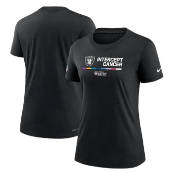 Women's Las Vegas Raiders 2022 Black Crucial Catch Performance T-Shirt(Run Small) Women's Las Vegas Raiders 2022 Black Crucial Catch Performance T-Shirt(Run Small)