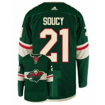 Women's Minnesota Wild #21 Carson Soucy Green Stitched NHL Jersey Women's Minnesota Wild #21 Carson Soucy Green Stitched NHL Jersey