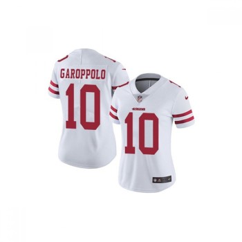 Women's NFL San Francisco 49ers #10 Jimmy Garoppolo White Vapor Untouchable Limited Stitched Jersey Women's NFL San Francisco 49ers #10 Jimmy Garoppolo White Vapor Untouchable Limited Stitched Jersey
