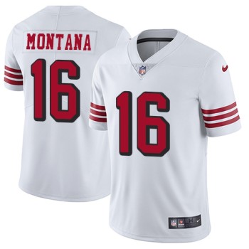 Women's NFL San Francisco 49ers #16 Joe Montana White Untouchable Limited Stitched Jersey Women's NFL San Francisco 49ers #16 Joe Montana White Untouchable Limited Stitched Jersey
