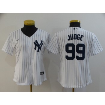 Women's New York Yankees #99 Aaron Judge White Cool Base Stitched MLB Jersey(Run Small) Women's New York Yankees #99 Aaron Judge White Cool Base Stitched MLB Jersey(Run Small)