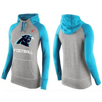 Women's Carolina Panthers Performance Hoodie Grey & Light Blue_1 Women's Carolina Panthers Performance Hoodie Grey & Light Blue_1