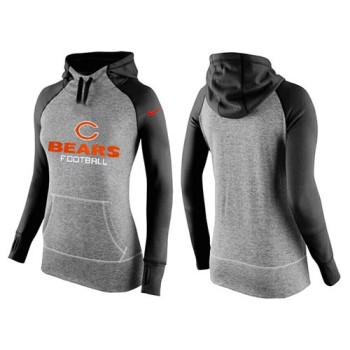 Women's Chicago Bears Performance Hoodie Grey & Black