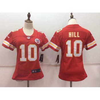Women's Kansas City Chiefs #10 Tyreek Hill Red Untouchable Limited Stitched NFL Jersey