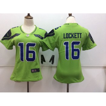 Women's Seattle Seahawks #16 Tyler Lockett Green Untouchable Limited Stitched NFL Jersey Women's Seattle Seahawks #16 Tyler Lockett Green Untouchable Limited Stitched NFL Jersey