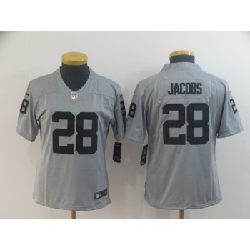 Women's Oakland Raiders #28 Josh Jacobs 2019 Gary Inverted Legend Stitched NFL Jersey(Run Small) Women's Oakland Raiders #28 Josh Jacobs 2019 Gary Inverted Legend Stitched NFL Jersey(Run Small)