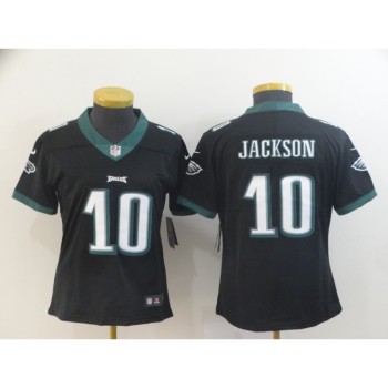 Women's Philadelphia Eagles #10 DeSean Jackson Black Vapor Untouchable LimitedStitched NFL Jersey(Run Small) Women's Philadelphia Eagles #10 DeSean Jackson Black Vapor Untouchable LimitedStitched NFL Jersey(Run Small)