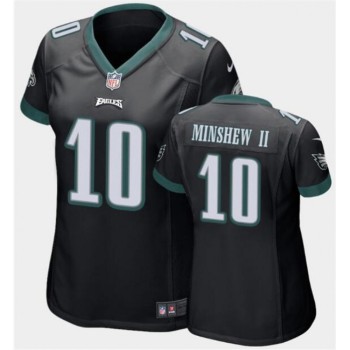 Women's Philadelphia Eagles #10 Gardner Minshew II Black Vapor Untouchable Limited Stitched Football Jersey(Run Small) Women's Philadelphia Eagles #10 Gardner Minshew II Black Vapor Untouchable Limited Stitched Football Jersey(Run Small)