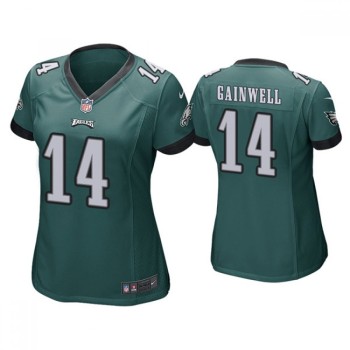 Women's Philadelphia Eagles #14 Kenneth Gainwell Green Vapor Untouchable Limited Stitched Football Jersey(Run Small) Women's Philadelphia Eagles #14 Kenneth Gainwell Green Vapor Untouchable Limited Stitched Football Jersey(Run Small)