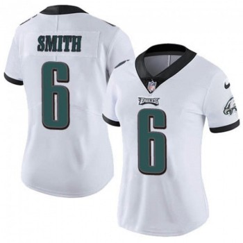 Women's Philadelphia Eagles #6 DeVonta Smith White Vapor Untouchable Limited Stitched Football Jersey(Run Small) Women's Philadelphia Eagles #6 DeVonta Smith White Vapor Untouchable Limited Stitched Football Jersey(Run Small)