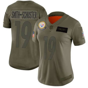 Women's Pittsburgh Steelers #19 JuJu Smith-Schuster 2019 Camo Salute To Service Stitched NFL Jersey(Run Small) Women's Pittsburgh Steelers #19 JuJu Smith-Schuster 2019 Camo Salute To Service Stitched NFL Jersey(Run Small)