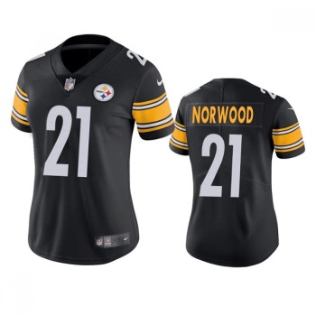 Women's Pittsburgh Steelers #21 Tre Norwood Black Vapor Untouchable Limited Stitched Jersey(Run Small) Women's Pittsburgh Steelers #21 Tre Norwood Black Vapor Untouchable Limited Stitched Jersey(Run Small)
