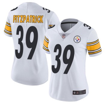 Women's Pittsburgh Steelers #39 Minkah Fitzpatrick White Vapor Untouchable Limited Stitched NFL Jersey(Run Small) Women's Pittsburgh Steelers #39 Minkah Fitzpatrick White Vapor Untouchable Limited Stitched NFL Jersey(Run Small)